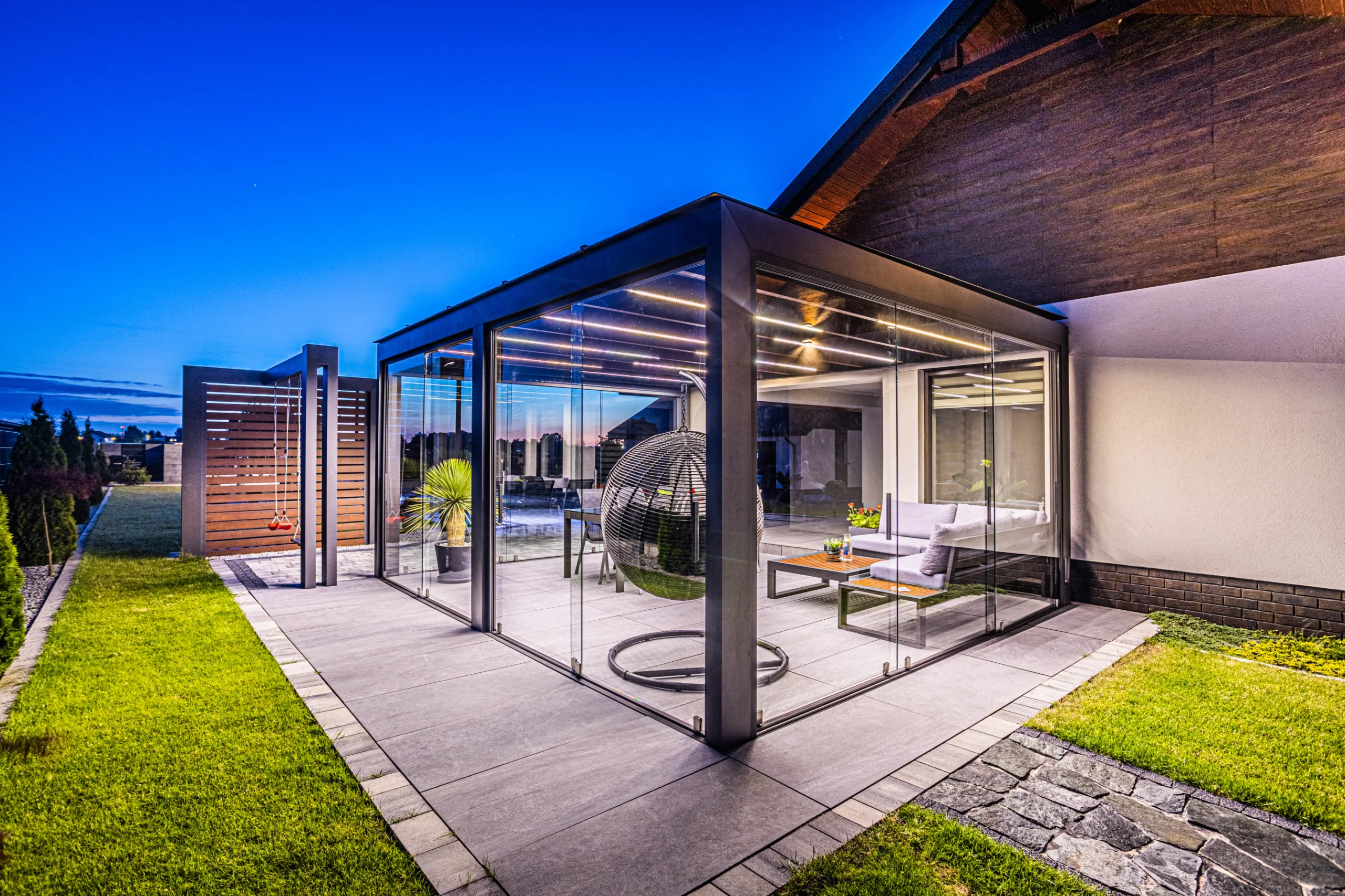 Terrace pergola aluminium Fello