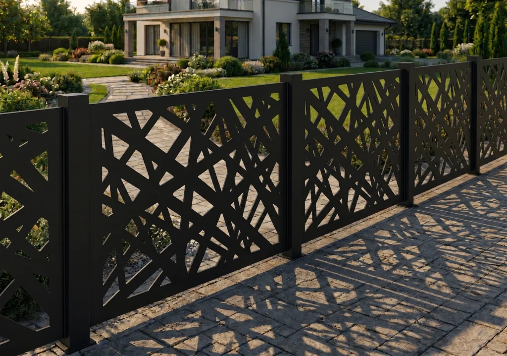 Fello laser cut fence panels