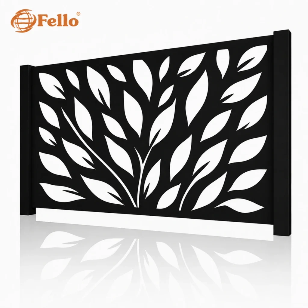 Laser cut fence panel