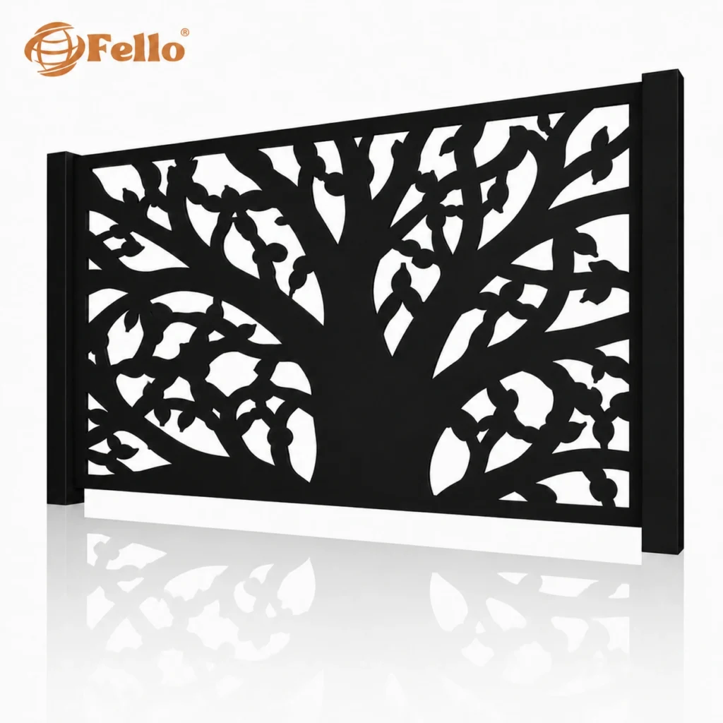 Laser cut fence panels