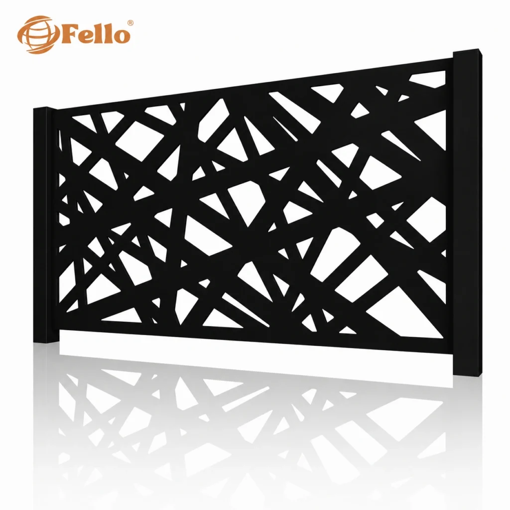 Laser cut fence panels patterns