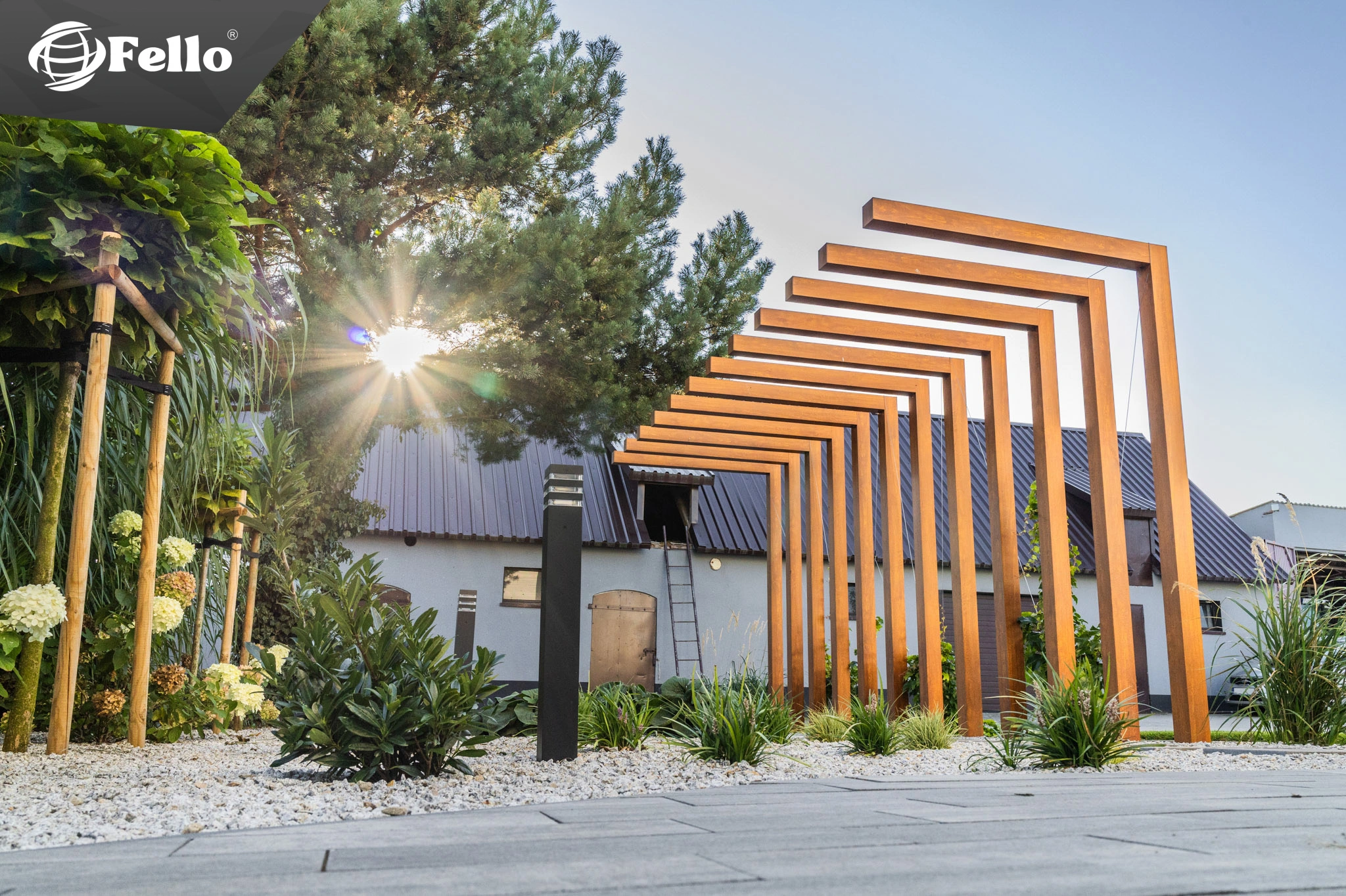 Structure made of aluminium profiles Fello